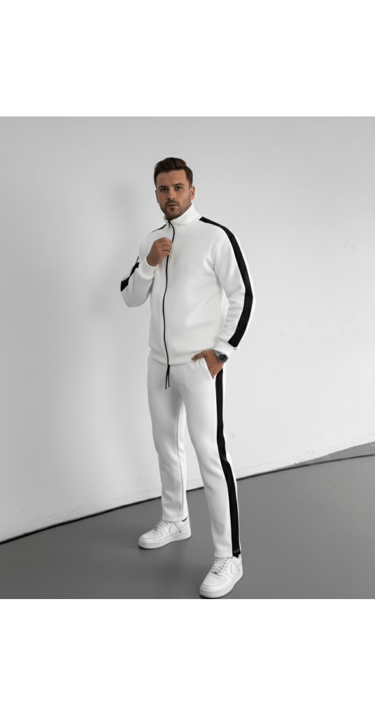 Şeritli Scuba Eşofman Takımı